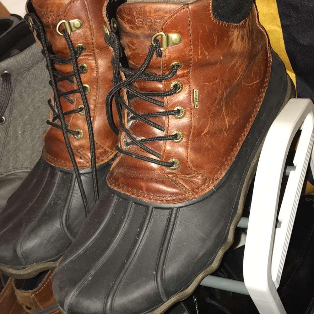 Sperry Brown and Black Men's Boots